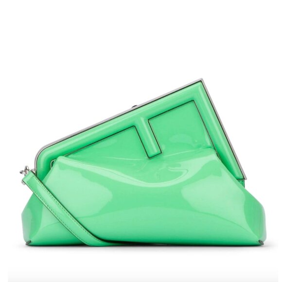 $3490 Fendi First Green Clutch Crossbody - Picture 1 of 2